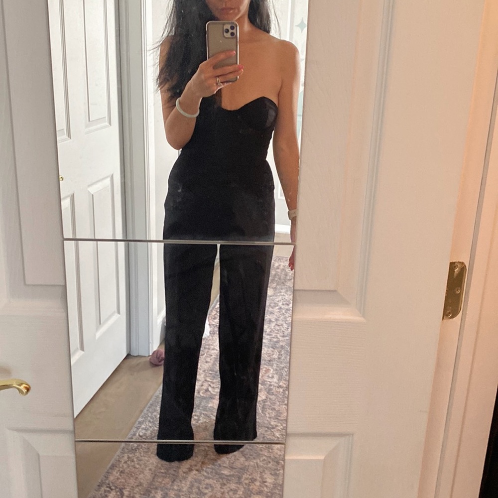 Zara NWT sweetheart neckline jumpsuit in size XS